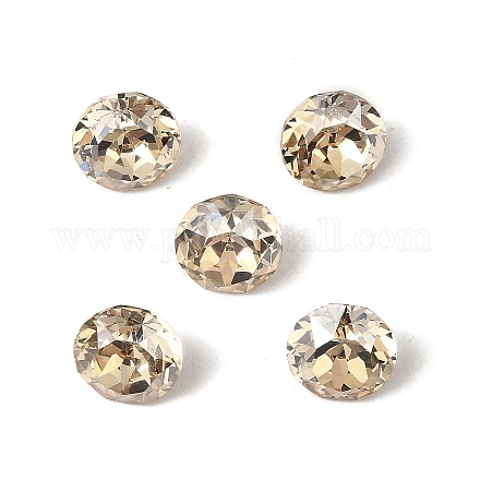 Стеклянные стразы кабошоны GLAA-A018-8mm-001GS-1