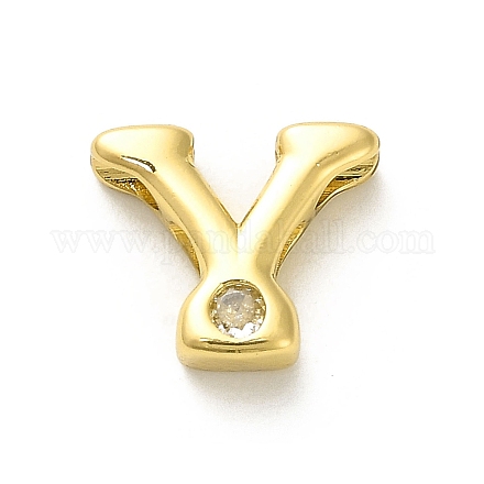 Стойки обшивки латунь кубического циркония бусы KK-L210-008G-Y-1