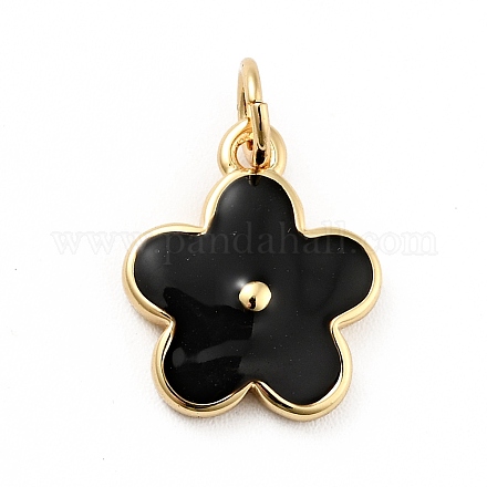 Подвески из латуни с покрытием из эмали KK-G387-09G-06-1