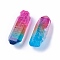 Electroplate Natural Quartz Crystal Beads, No Hole/Undrilled, Nuggets, Colorful, 30~75x12~20x4~18mm, about 32~60pcs/1000g