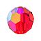 Preciosa® Crystal Beads, Czech Crystal, 451 19 602 Round, 90070 200 Light Siam AB, 5mm, Hole: 1mm