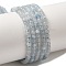 Natural Aquamarine Beads Strands, Round, 3~3.5mm, Hole: 0.6~0.7mm, about 120~150pcs/strand, 15.16~15.55''(38.5~39.5cm)