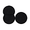 Velvet Storage Pouch Jewelry Bags, Round Envelope Bag, Black, 7x7cm