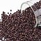 TOHO Round Seed Beads, Japanese Seed Beads, (703) Matte Color Mauve Mocha, 15/0, 1.5mm, Hole: 0.7mm, about 3000pcs/bottle, 10g/bottle
