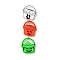 Halloween Acrylic Big Pendants, Pumpkin, 82mm, Hole: 1mm