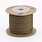 Nylon Cords, String Threads Cords, Round, Coffee, 1.5mm, about 27.34 yards(25m)/roll