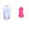 DIY Christmas Tree Food Grade Silicone Candle Molds, for Scented Candle Making, White, 105x60mm