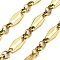 Ion Plating(IP) 304 Stainless Steel Dapped Chains, Unwelded, with Spool, Polished, Real 18K Gold Plated, 15.5x7.5x1.5mm