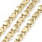 Rack Plating Brass Curb Chains, Long-Lasting Plated, Soldered, with Spool, Lead Free & Cadmium Free, Real 18K Gold Plated, Link: 13.5x6x3mm