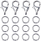 Beebeecraft 1 Box 4Pcs Jewellery Clasp 925 Sterling Silver Bracelet Lobster Claw Clasps with 20Pcs Open 5mm Jump Rings for Necklace Bracelet Jewelry Making Findings