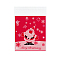 Rectangle OPP Cellophane Bags for Christmas, Red, 13.9x9.9cm, Unilateral Thickness: 0.035mm, Inner Measure: 11x9.9cm, about 95~100pcs/bag