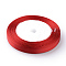 High Dense Single Face Satin Ribbon, Polyester Ribbon, Christmas Ribbon, Red, 3/8 inch(9~10mm), about 25yards/roll, about 10rolls/group
