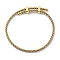 Adjustable Polyester Cord Braided Bracelets, Long-Lasting Plated, Tan, Inner Diameter: 2-5/8~3-1/8 inch(6.7~7.8cm)