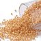 TOHO Round Seed Beads, Japanese Seed Beads, (984) Inside Color Crystal/Papaya Lined, 11/0, 2.2mm, Hole: 0.8mm, about 1110pcs/10g