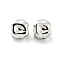 Brass Beads, Cadmium Free & Nickel Free & Lead Free, Nuggets, Platinum, 6x6x6mm, Hole: 1mm