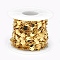 Brass Link Chains, with Spool, Long-Lasting Plated, Heart, Lead Free & Cadmium Free, Soldered, Real 18K Gold Plated, 6.5x5.5x0.1mm, about 32.8 Feet(10m)/roll
