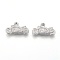 Tarnish Resistant 304 Stainless Steel Pendants, Motorcycle, Stainless Steel Color, 10x18x3mm, Hole: 1.2mm