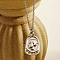 Elegant Vintage Stainless Steel Portrait Pendant Necklace for Women.