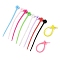 Flower Shape Silicone Cable Zip Ties, Cord Organizer Strap, for Wire Management, Mixed Color, 130x14x5mm