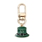 Saint Patrick's Day Alloy Enamel Pendant Decorations, with Alloy Swivel Clasps, Hat, 55mm, Pendants: 20.5x22.5x3mm