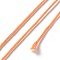 Polyester Twisted Cord, Round, for DIY Jewelry Making, Sandy Brown, 1.2mm, about 38.28 Yards(35m)/Roll