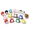 Cute Handmade Lampwork Beads, Mixed Shapes, Mixed Color, 10.5~14.5x12.5~19x12.5~15.5mm, Hole: 2mm