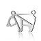 Tarnish Resistant 201 Stainless Steel Charms, Bear, Stainless Steel Color, 11x16x1mm, Hole: 1.2mm
