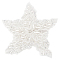 PH PandaHall Rhinestones Applique 3D Lace Beads Flower Patch, White Multi-layer Sequined Flower Decal Sparkling Floral Sew on Patch for Wedding Repairing and Decorating, 33x35cm