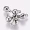 Tarnish Resistant 304 Stainless Steel Charms, Bell Shape, Stainless Steel Color, 8x5x5mm, Hole: 1.5mm