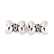 Antique Silver Alloy Tibetan Beads, Lead Free & Cadmium Free, Hole Beads, Bowknot, Antique Silver, 11x14x7mm, Hole: 2.5mm, 448pcs/1000g