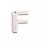Tarnish Resistant 304 Stainless Steel Letter Charms, Letter.F, 11x7.5x0.5mm, Hole: 1mm