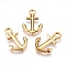 304 Stainless Steel Pendants, Anchor, Golden, 30x20x3mm, Hole: 4mm