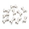 Alloy Pendants, Lead Free and Cadmium Free, Bone, Platinum, 22x11x2mm, Hole: 2mm