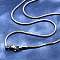 Tarnish Resistant 304 Stainless Steel Snake Chain Necklace Making, with Lobster Claw Clasps, Stainless Steel Color, 17.7 inch(45cm)