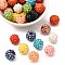 AB-Color Resin Rhinestone Beads, with Acrylic Round Beads Inside, for Bubblegum Jewelry, Mixed Color, 14x12mm, Hole: 2~2.5mm