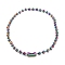 Ion Plating(IP) 304 Stainless Steel Ball Chain Necklaces for Women, Rainbow Color, 16.54 inch(42cm), bead: 6mm