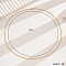 Elegant Brass Singapore Chain Necklaces for Daily, Golden, 23.62 inch(60cm)