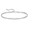 Summer Beach 201 Stainless Steel Disc Sequin Link Chain Anklets for Women, Stainless Steel Color, 9-7/8 inch(250mm)