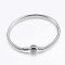 Tarnish Resistant 304 Stainless Steel European Style Chains Bracelet Making, with Clasps, Stainless Steel Color, 7-7/8 inch(200mm), 3mm
