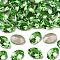 Preciosa® MAXIMA Crystal Fancy Stones, Czech Crystal, 435 12 601 Oval, Dura Foiling, 50520 Peridot, 14x10mm