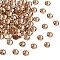Preciosa® MAXIMA Crystal No Hotfix Flatback Stones, Czech Crystal, Dura Foiling, Round(438 11 615 Chaton Rose), 10330 Lt.Col.Topaz, SS12(3~3.2mm)
