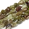 Natural Garnet Beads Strands, Tumbled Stone, Nuggets, 5~15.5x4.5~11x3.5~7.5mm, Hole: 0.8mm, about 42pcs/strand, 15.75 inch(40cm)