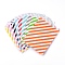 Kraft Paper Bags, No Handles, Food Storage Bags, Stripe Pattern, Mixed Color, 18x13cm