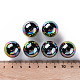 Непрозрачные акриловые бусины X-MACR-S370-D20mm-S002-4