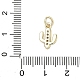 Латунные микро проложить кубического циркония подвески KK-K368-04A-G-3