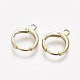 Латунные серьги-обручи KK-L179-04-A-3