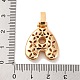 Латунные микро проложить кубического циркония подвески KK-C076-29A-G02-3