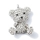 Подвески из кубического циркония с покрытием из латуни KK-M282-40P-1