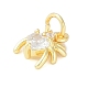 Латунные микро проложить кубического циркония подвески KK-S390-03G-03-2
