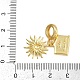 Латунные солнечные камеры европейские подвески-шармы KK-I352-32G-3
